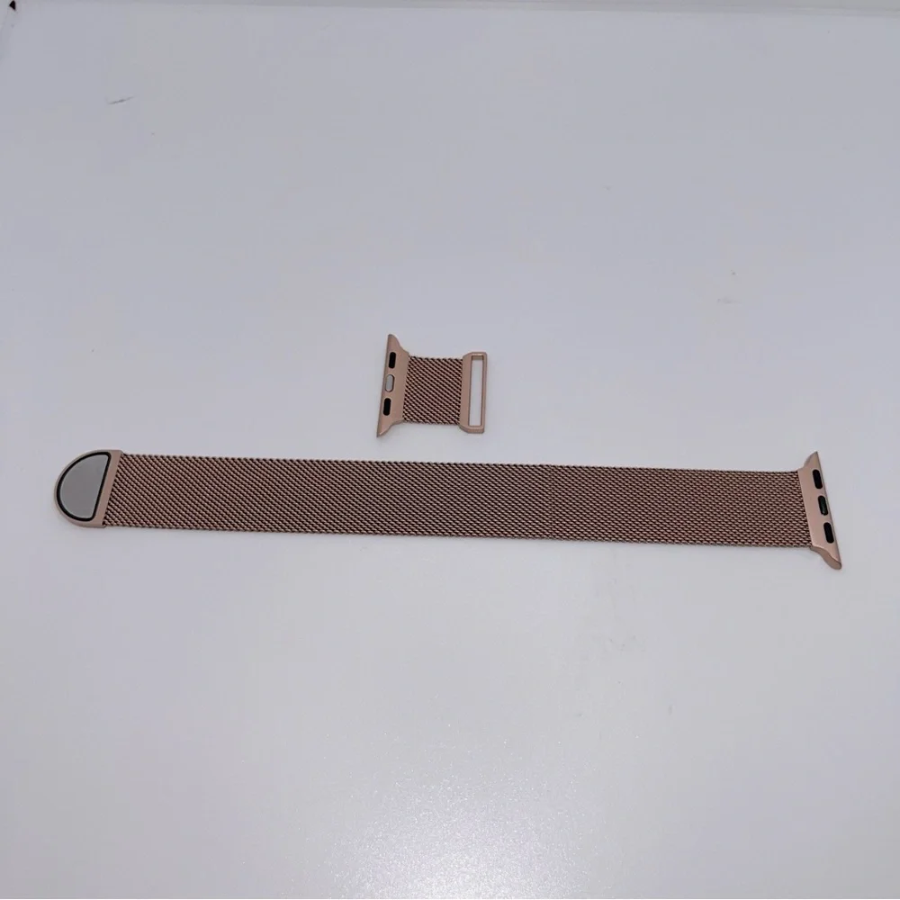 Marge Plus Apple Watch Band Unisex Stainless Steel Mesh Rose Gold